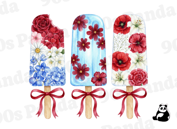 Download Patriotic Popsicle Ice Cream Summer PNG - Premium Resources