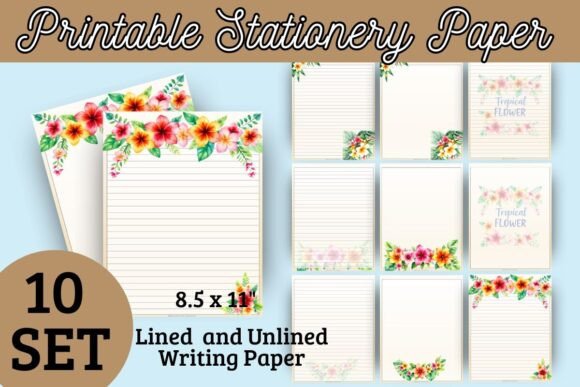 Download Tropical Printable Paper Pack - Printable Collection