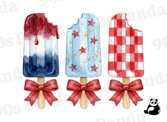 Download Patriotic Popsicle Ice Cream Summer PNG - Premium Resources