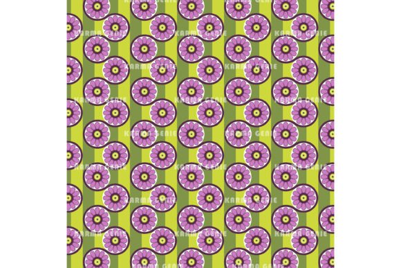 Download Purple Flowers Green Striped Background - Striped background Collection