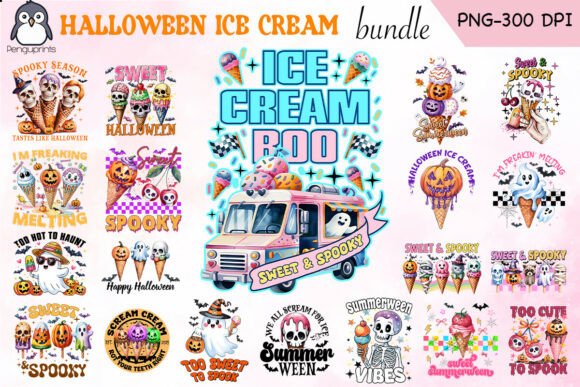 Download Halloween Ice Cream Sublimation Bundle - Premium Bundle